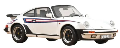 Model de colecție NOREV Contemporan: Automobile - Porsche 911 Turbo 3.3 1980 Alb