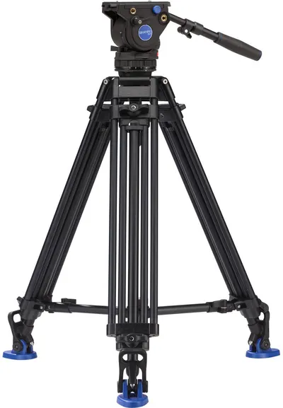 Trepied video Benro - A673TMM Dual Stage AL + BV4 Pro Kit, 80.5-160 cm, negru