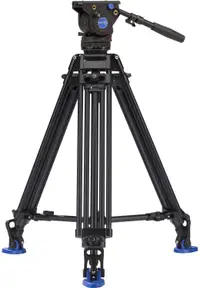 Trepied video Benro - A673TMM Dual Stage AL + BV4 Pro Kit, 80.5-160 cm, negru