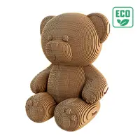 Puzzle 3D din carton