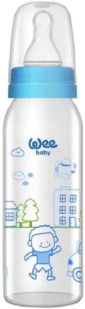 Biberon Wee Baby Classic, 250 ml, albastră