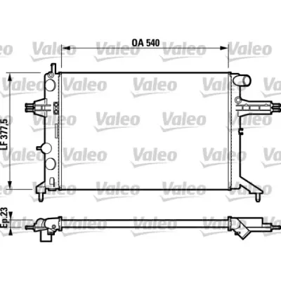 Radiator, racire motor VALEO 732795