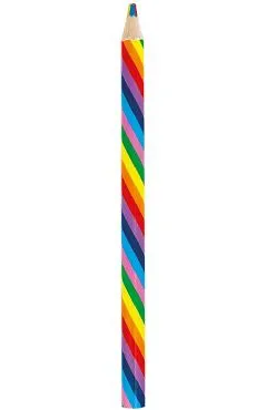 Creion Jumbo curcubeu cu mina multicolora