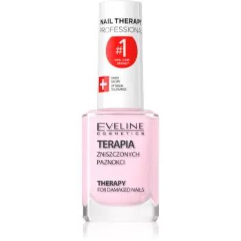 Eveline Cosmetics Nail Therapy Professional fortifiant lac de unghii pentru unghii slabe si deteriorate cu keratina