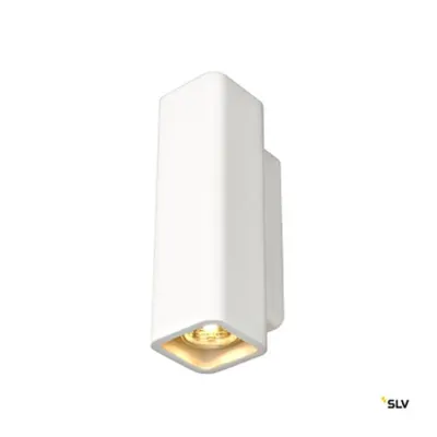 PLASTRA lampă perete,WL-1, pătrat, ghips alb, 2xGU10, max35W