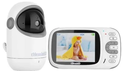 Interfon video pentru bebeluşi Chipolino - Sirius 3.2, alb