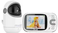 Interfon video pentru bebeluşi Chipolino - Sirius 3.2, alb