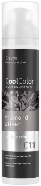 Erayba CoolColor Pigment pentru păr, C11 Diamond Silver, 100 ml