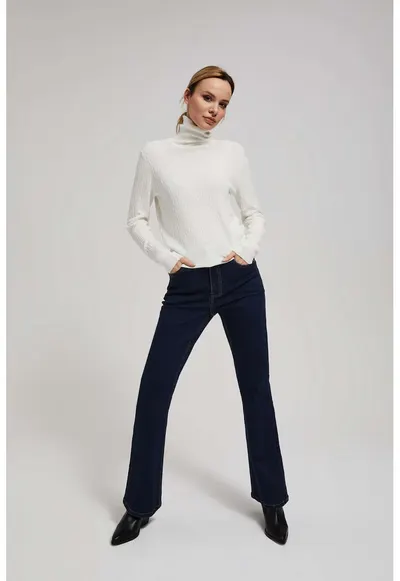 Jeans cu picioare largi - Albastru inchis