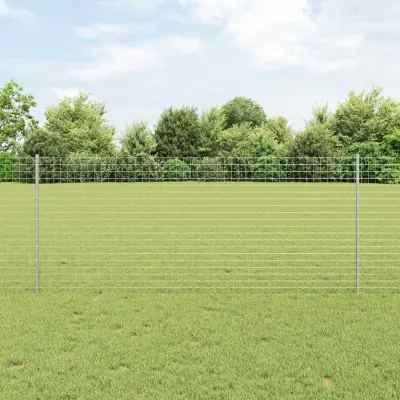 vidaXL Stâlp de gard încorporat 5 buc. Argintiu 140 cm