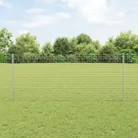 vidaXL Stâlp de gard încorporat 5 buc. Argintiu 140 cm