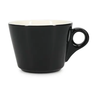 Ceașcă neagră pentru cappuccino din porțelan 160 ml Barista – BonBistro