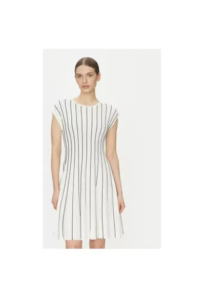 Rochie dama DD4J8E21 - Rayon/Nylon - Bej - Bej