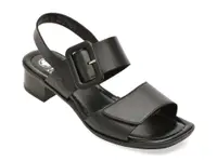 Sandale RIEKER negre, 62663, din piele naturala