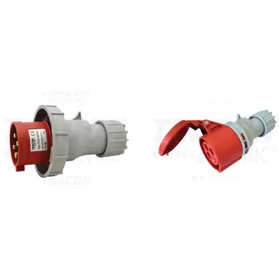 Pachet Industrial IP67 Trifazat: Fisa si Priza Cablu, 32A, 400V - Conexiuni Extreme si Sigure