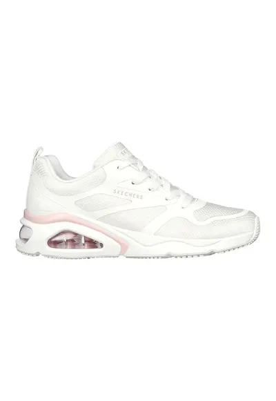 Pantofi sport de plasa cu garnituri sintetice Tres-Air Revolution - Alb/Roz pastel