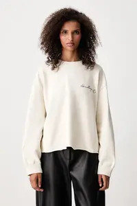 MM6 Maison Margiela hanorac oversized pentru femei din bumbac