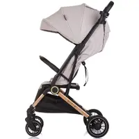 Carucior pentru copii Chipolino Pixie tiramisu cu spatar reglabil, suspensii, sistem tip troller, suport reglabil pentru picioare