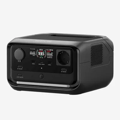 Power Station EcoFlow River 3 Plus CBOX, 286 Wh, 600W (Gri)