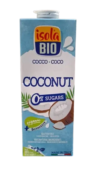 Bautura de cocos fara gluten, 1000ml, Isola Bio