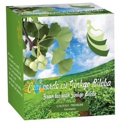 Ceai Verde cu Ginkgo Biloba 20dz