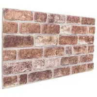 vidaXL Panouri de perete 10 buc. 100 x 50 cm Maro Spumă EPS