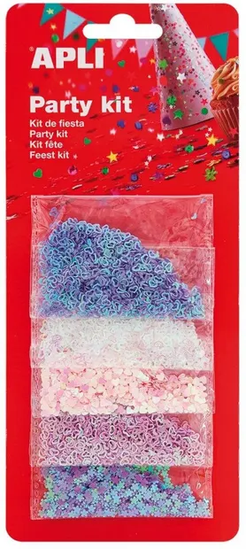 Set confeti APLI - Inimioare si flori, 5 tipuri diferite