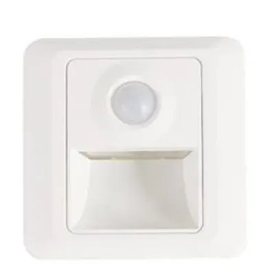 Lampa incastrata in perete cu senzor de miscare LED 1W Kristal