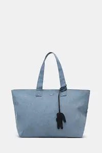 Lacoste tote bag pentru femei, din denim