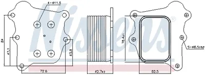 Radiator ulei termoflot potrivit SUZUKI BALENO, CELERIO, SWIFT V, SX4 S-CROSS, VITARA 1.0 1.0H 1.4 03.14