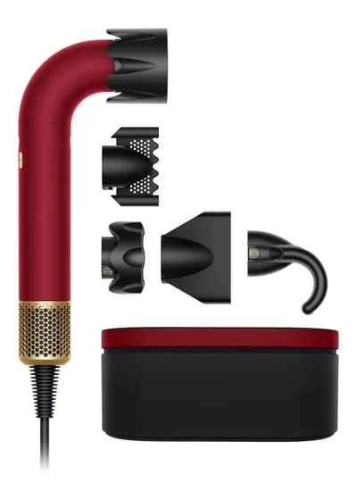 Uscător de păr Dyson - Supersonic R, 1700W, 4 viteze, Red Velvet/Gold