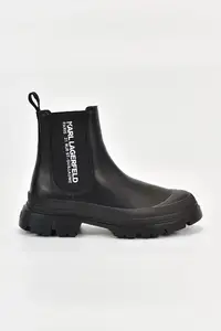 Karl Lagerfeld ghete scurte pentru bărbați din piele Trekka Mens