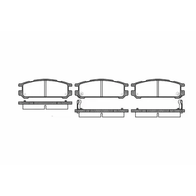 Set placute frana, frana disc REMSA 0342.02