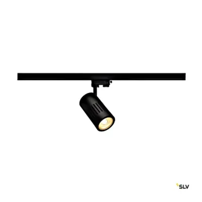 STRUCTEC LED 30W,rotund, negru, 3000K, 36°,incl. 3P-Adaptor