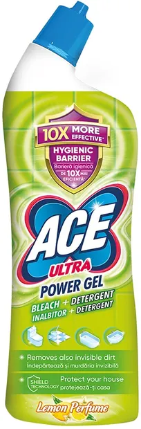 Gel de albire cu degresant ACE - Ultra Lemon, 750 ml