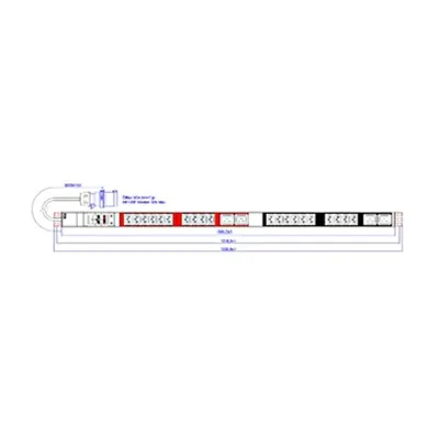 PDU Vertical 20xC13,3xC19,3m fisa CEE, AL,32A230V,intr.Prot.