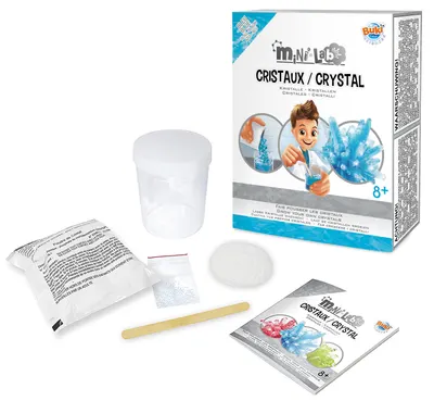 Mini laborator Buki Mini Lab - Cristale crescatoare, albastre
