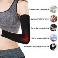 Manson fara degete de compresie cu banda de silicon negru 15 - 21 mmHg