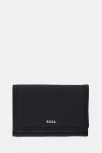 BOSS portofel pentru femei, din piele Lenah Flap SM Wallet