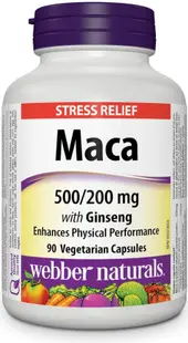 Maca with Ginseng, 90 capsule, Webber Naturals