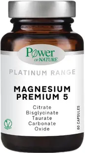 Platinum Range Magnesium Premium 5, 60 capsule, Power of Nature