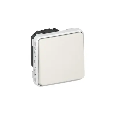 Switch Plexo IP55 - 2-way - 10 AX 250 V~ - modular - alb