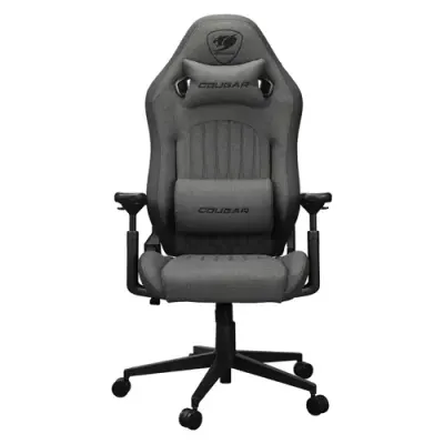 Scaun Gaming COUGAR Gaming Explore Royal Gray F, Cotiere cu hiperrotatie 3D, Perna lombara (Gri)