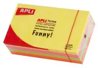 Note lipicioase autoadezive Apli - 4 culori neon, 125 х 75 mm, 400 buc.