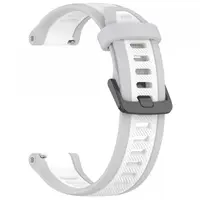 Curea Techsuit W053 pentru Huawei Watch / Garmin Watch Series, 18mm, Alba