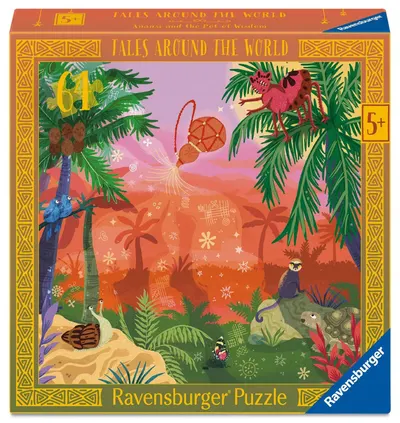 Puzzle Ravensburger de 64 piese - Anasi și vasul înțelepciunii