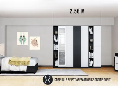 Dressing 2.56m / Dulap Dormitor Mario