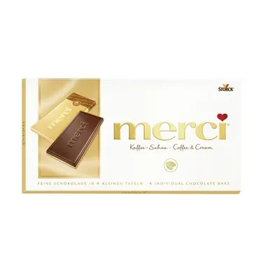 Ciocolata Merci cu aroma de cafea si frisca, 100 g Engros