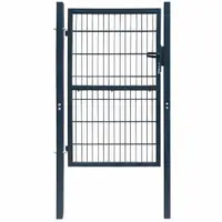 vidaXL Poartă de gard 2D (simplă) gri antracit 100x140 cm