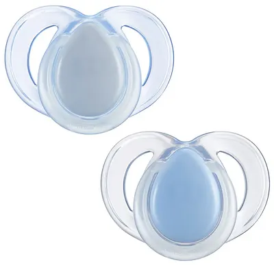 Suzete ortodontice Tommee Tippee - Night Time, 6-18 luni, 2 buc, albastru